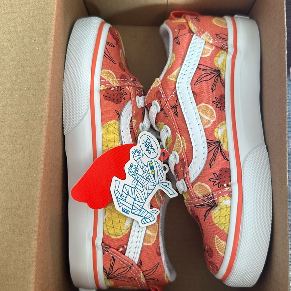 Fruity Coral Toddler Vans